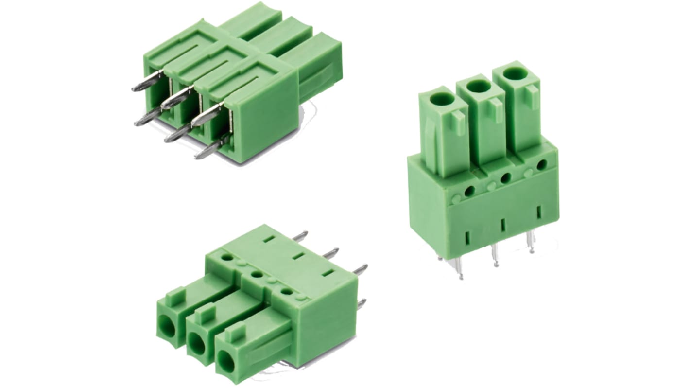 Wurth Elektronik 3073 Steckbarer Klemmenblock Invertierte Stiftleiste 12-Kontakte 3.81mm-Raster Vertikal