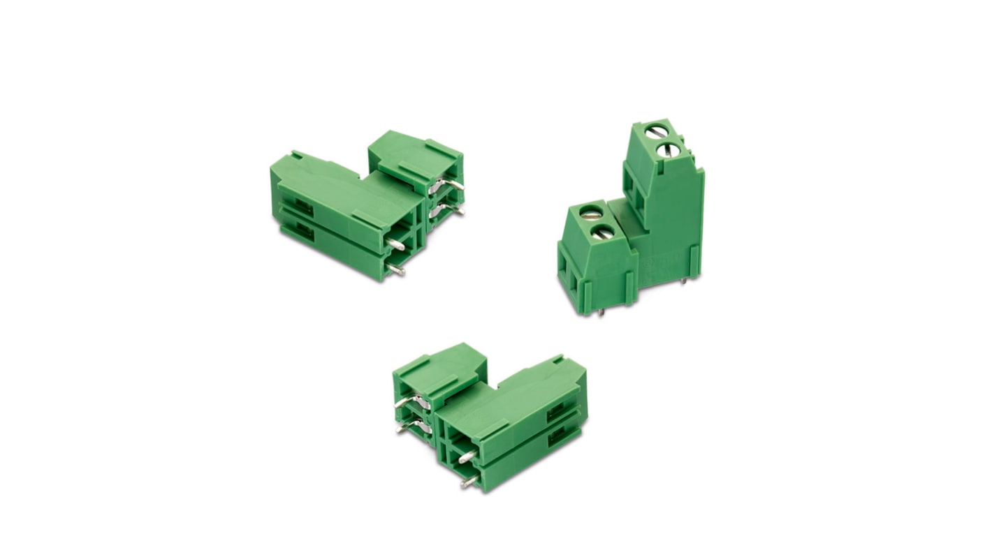 Wurth Elektronik 2327 Series PCB Terminal Block, 4-Contact, 5mm Pitch, Through Hole Mount, 1-Row, Solder Termination