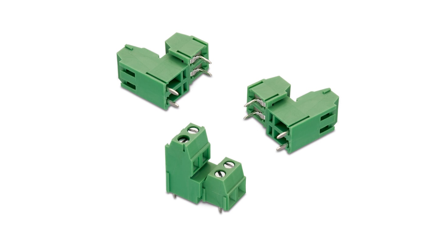 Wurth Elektronik 2303 Series PCB Terminal Block, 4-Contact, 3.81mm Pitch, Through Hole Mount, 1-Row, Solder Termination