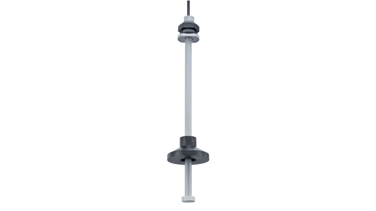 RS PRO Vertical Buna (Float), Polyphenylene Sulphide (Stem) Float Switch, Float, 1m Cable, NO/NC, 240V ac Max, 120V dc