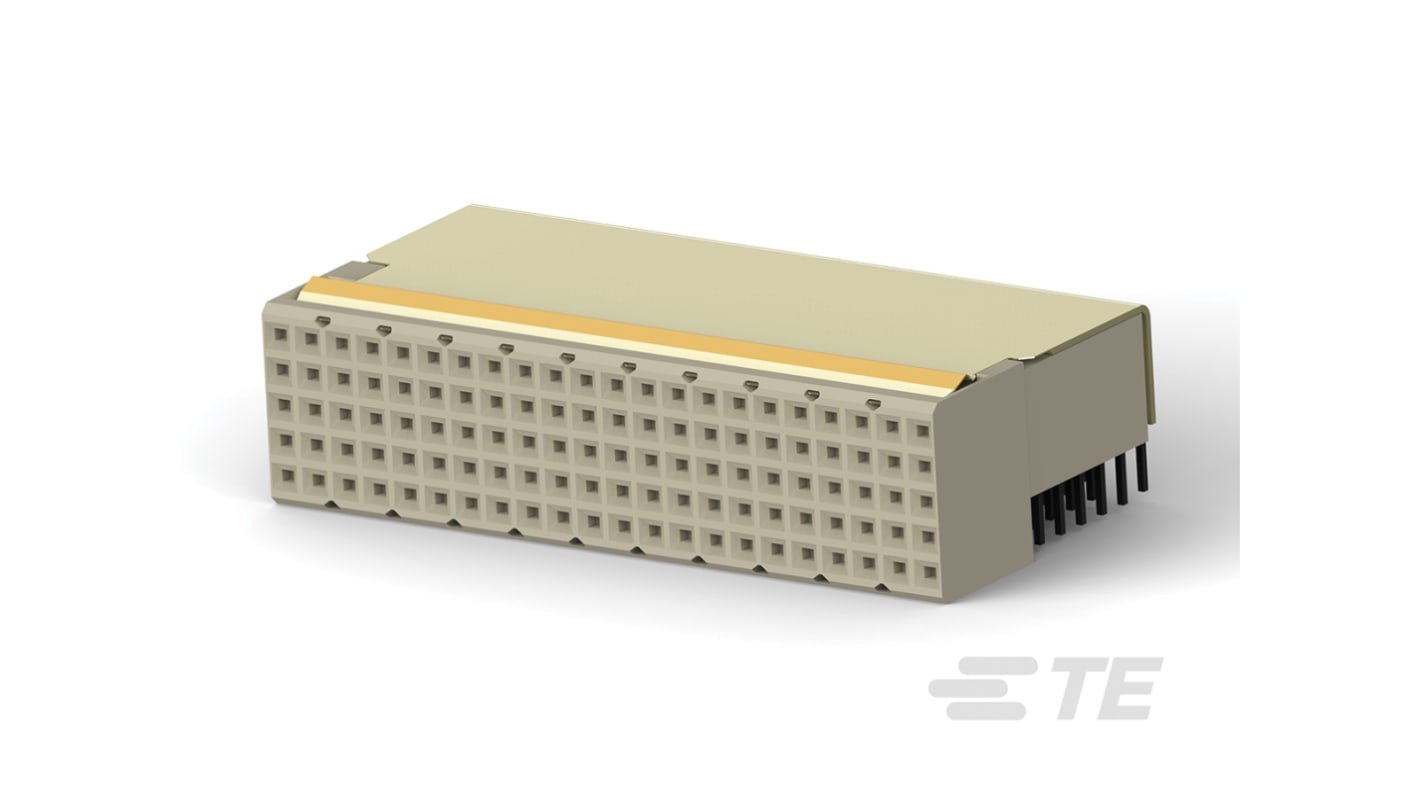 TE Connectivity, ZPACK 2mm Pitch Hard Metric Type B Backplane Connector, Female, Right Angle, 22 Column, 5 Row, 110