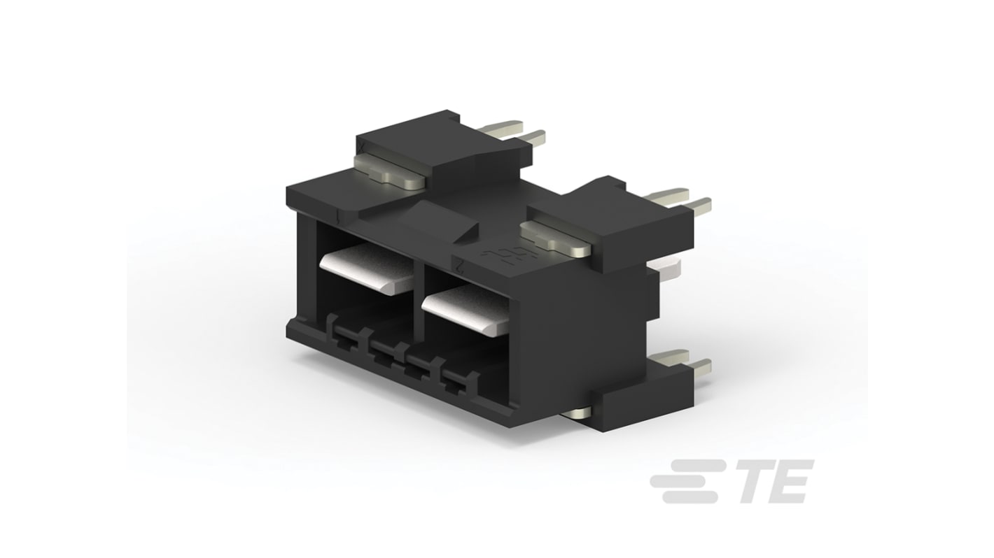 Conector macho para PCB TE Connectivity serie ELCON Mini de 2 vías, 1 fila, paso 7.8mm, para soldar, Montaje en