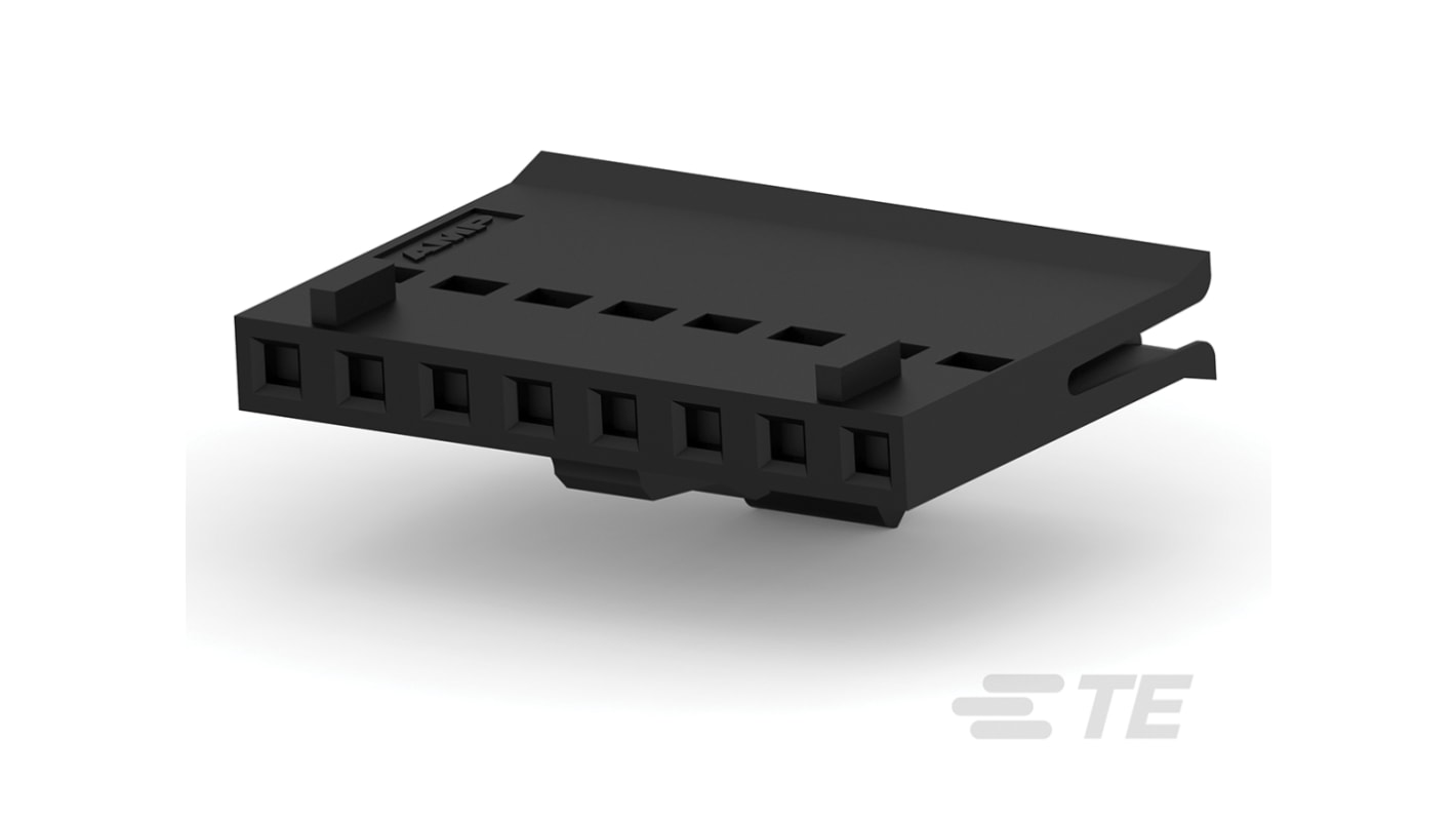 TE Connectivity, FFC Female PCB Connector Housing, 2.54mm Pitch, 8 Way, 1 Row