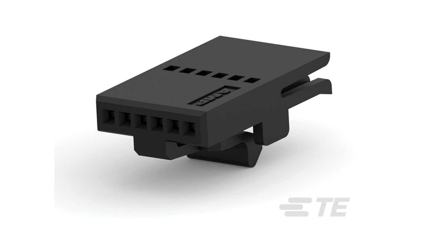 TE Connectivity, FFC Female PCB Connector Housing, 1.27mm Pitch, 6 Way, 1 Row