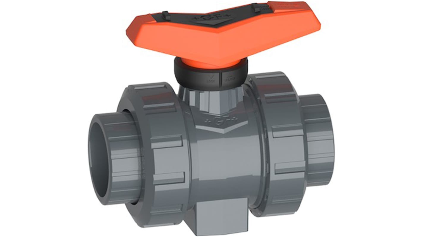 Georg Fischer PVC-U 2 Way, Ball Valve, 2in, 16bar Operating Pressure