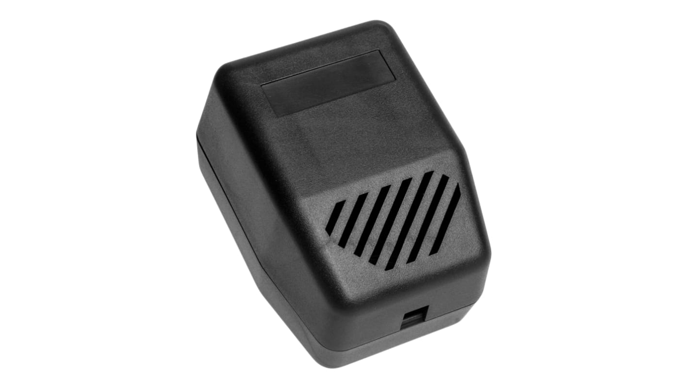 RS PRO Black ABS Enclosure, IP20, IK04, 89 x 65 x 57mm