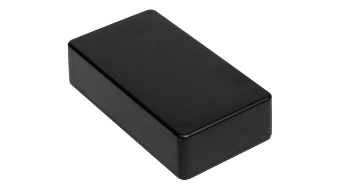RS PRO Black ABS Enclosure, IP54, IK06, 109 x 59.5 x 28mm