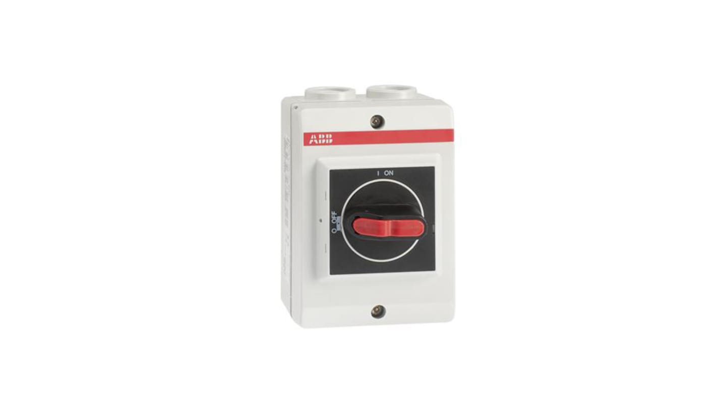 ABB 3P Pole Isolator Switch - 16A Maximum Current, IP65