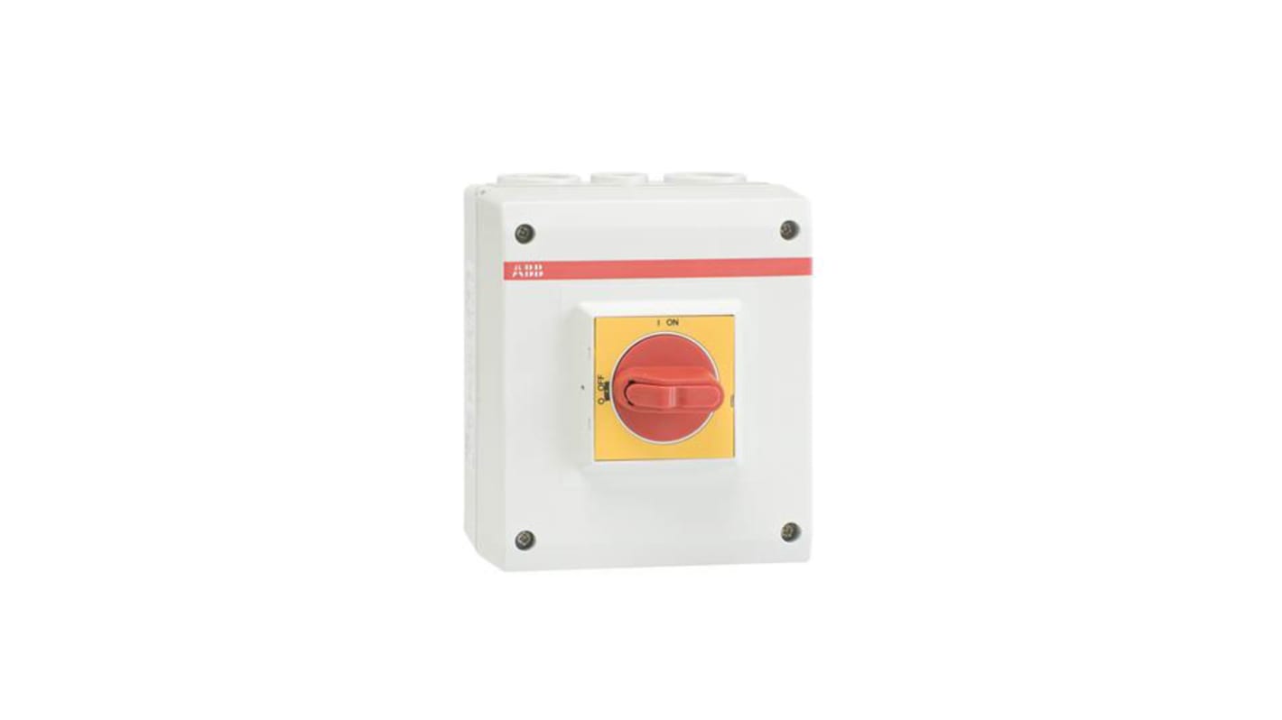 ABB 4P Pole Isolator Switch - 16A Maximum Current, IP65