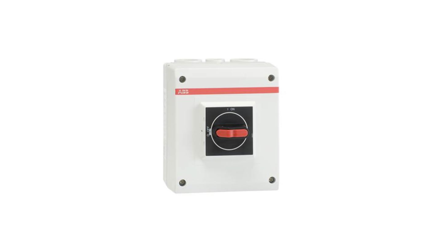 ABB 4P Pole Isolator Switch - 40A Maximum Current, IP65