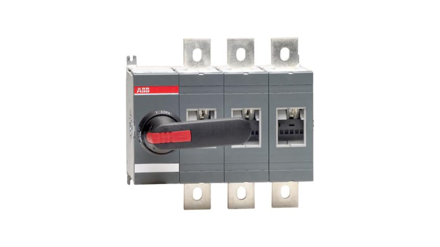 ABB 3P Pole Isolator Switch - 630A Maximum Current, 630kW Power Rating