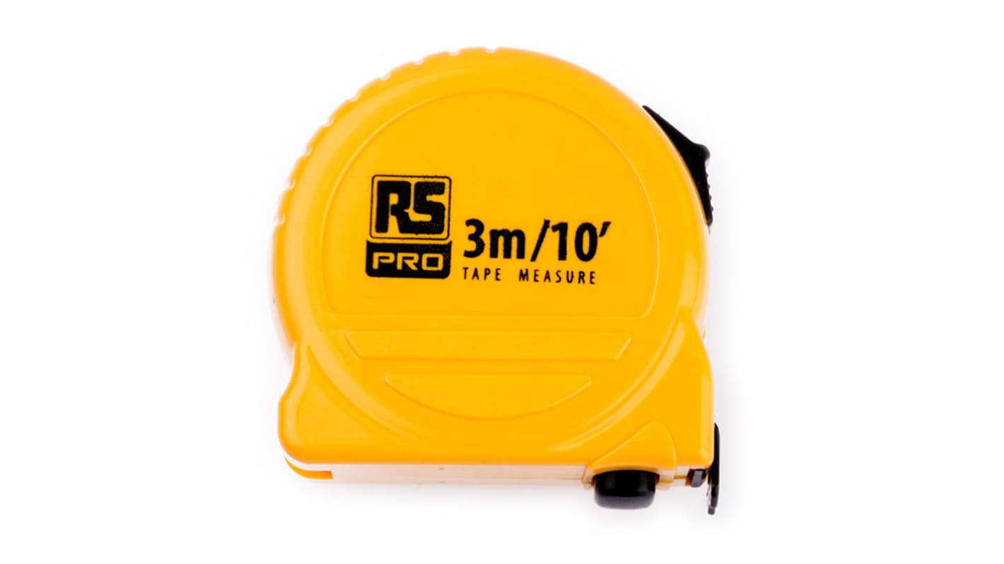 RS PRO Maßband, L. 3m 16 mm metrisch/zöllig