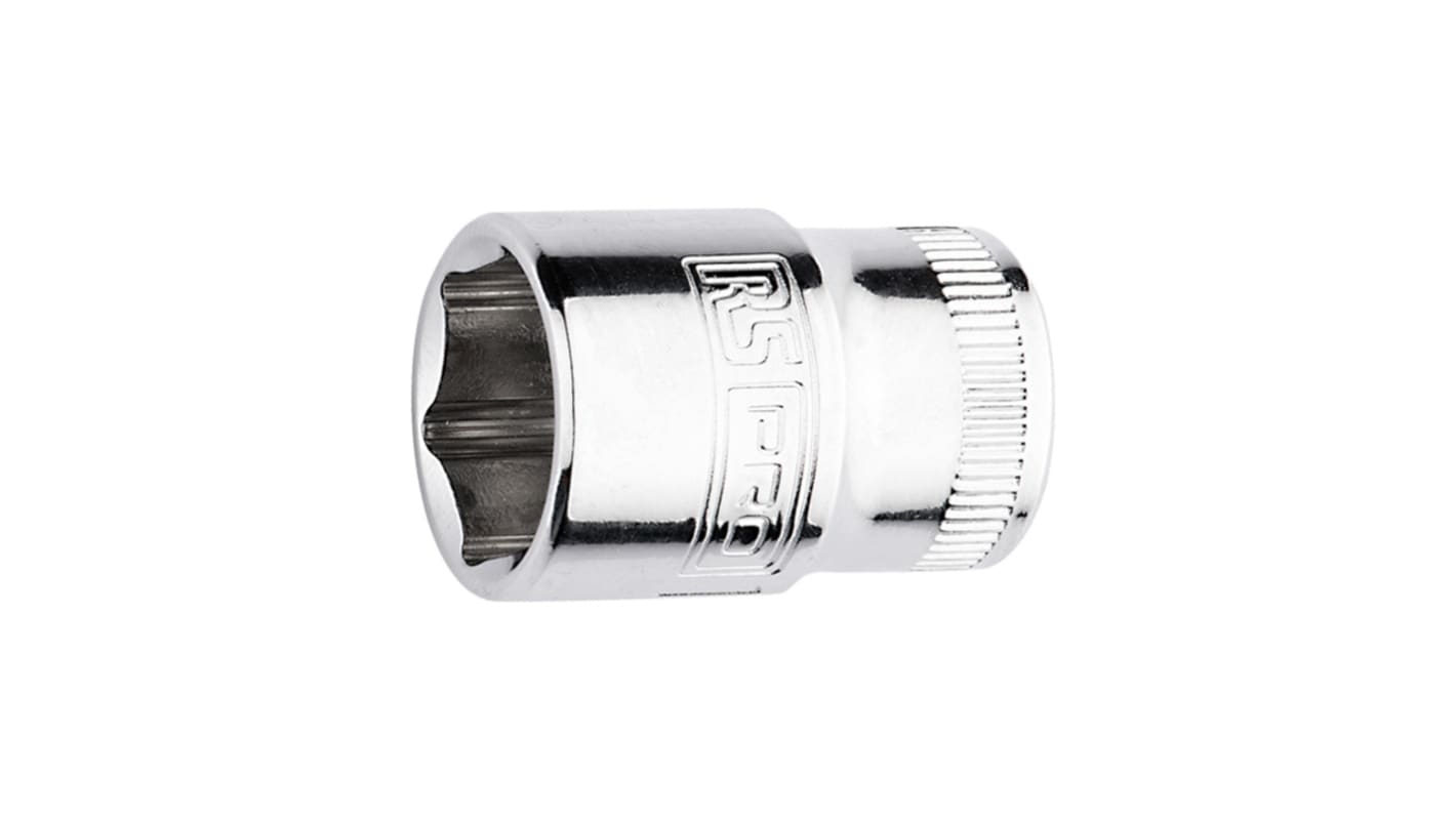 Bussola Bussola standard RS PRO, 8mm, attacco Esagono 1/4 poll., lunghezza 25 mm, Acciaio al cromo vanadio