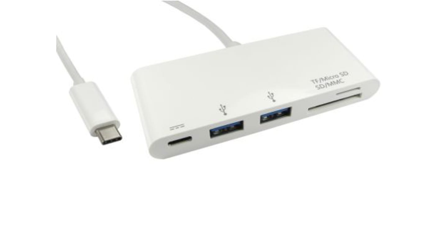 RS PRO 2 Port USB 3.0 USB C  Hub, USB Powered