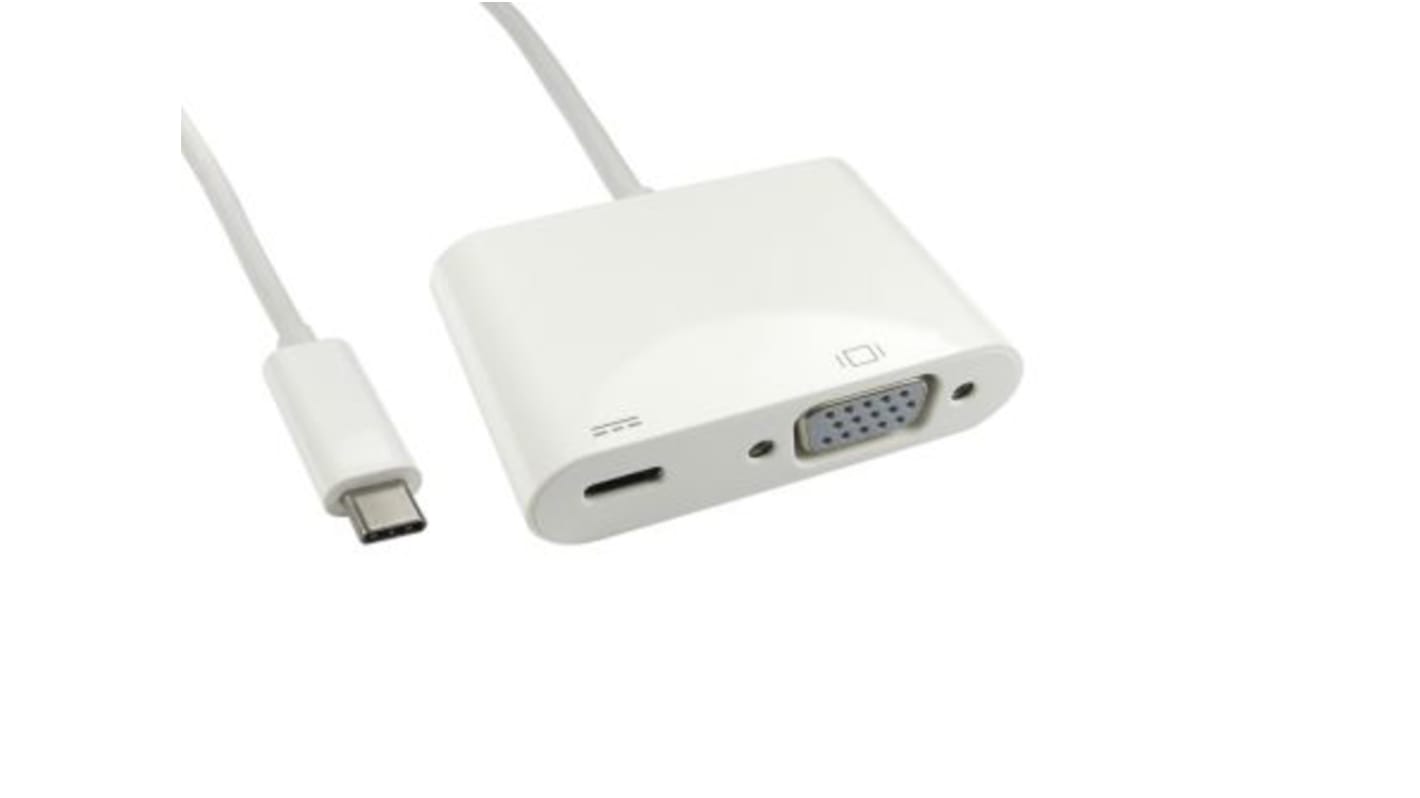 RS PRO USB C to VGA Adapter, USB 3.1, 1 Supported Display(s)