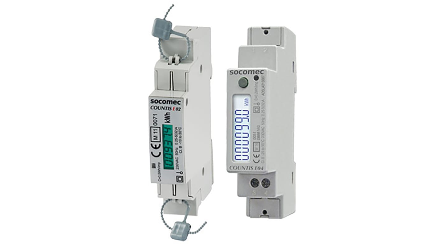 Socomec 1 Phase LCD Energy Meter