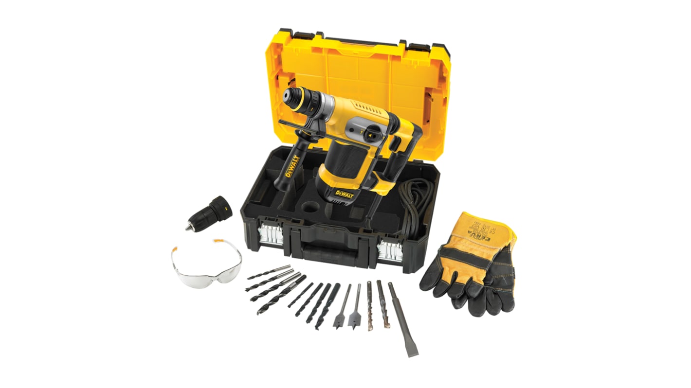 Trapano SDS DeWALT, 240V, 1kW, Tipo C - spina euro