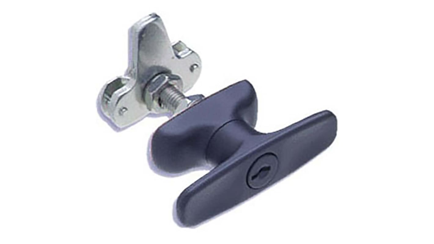 Southco Black Locking Latch, 32mm Panel-to-Tongue, Key Unlock