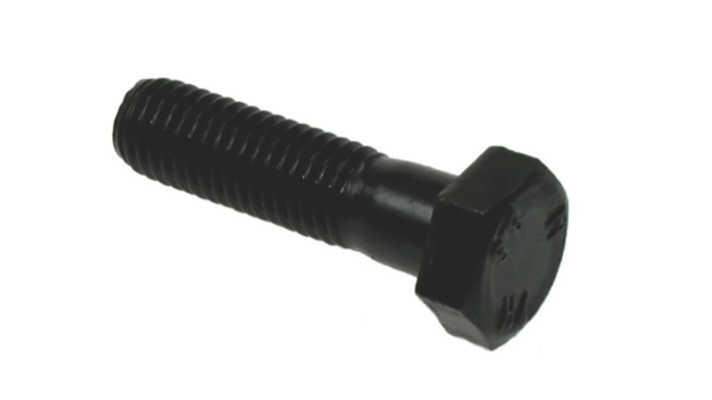 Plain Steel, Hex Bolt, M8 x 50mm