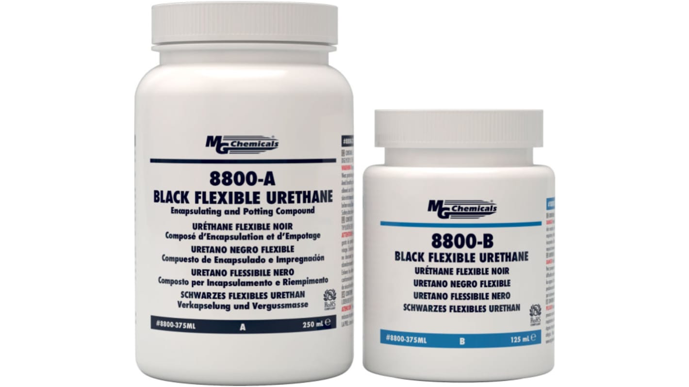 MG Chemical 8800375ML Black PUR Potting Compound 375 ml RS
