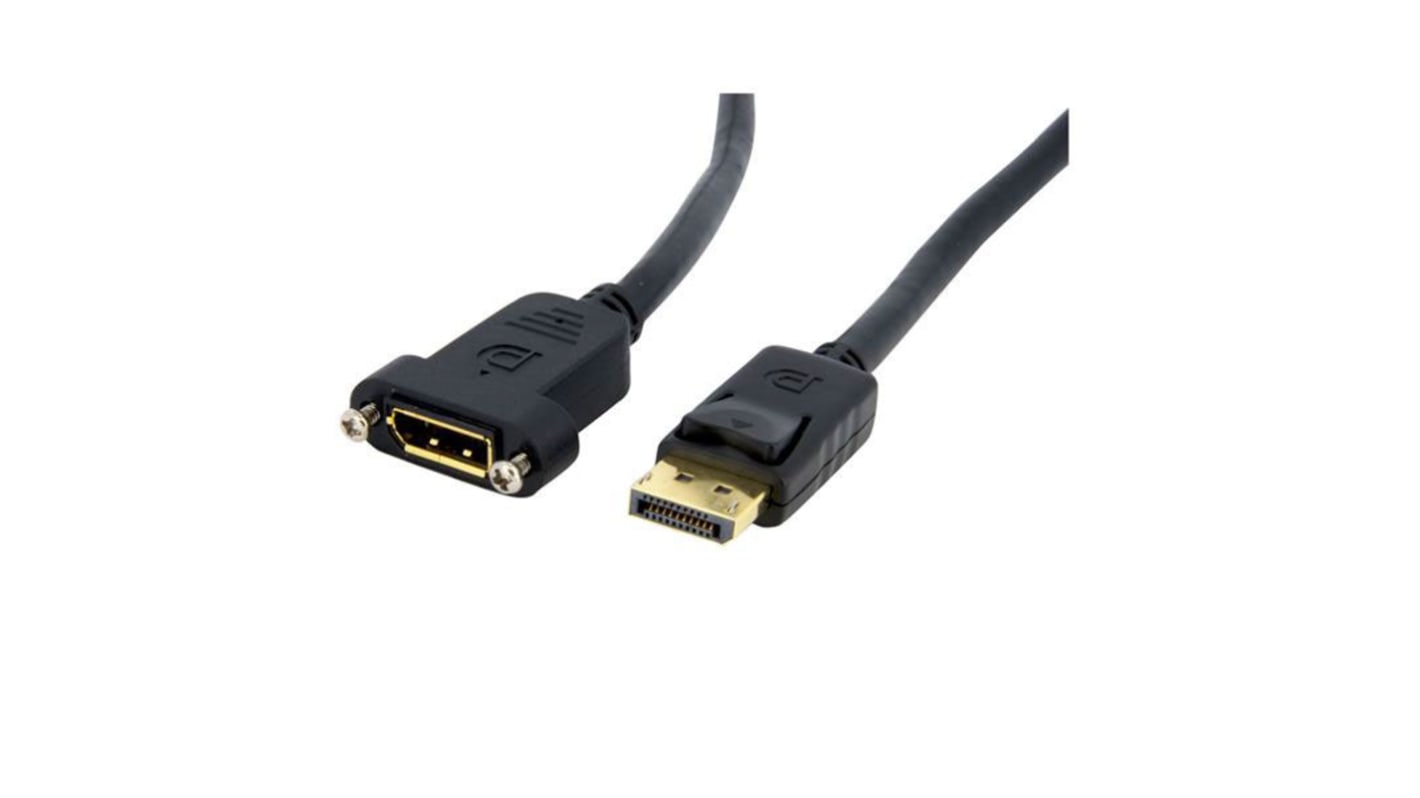 StarTech.com DisplayPort kábel, Külső menetes-Belső menetes, 1m
