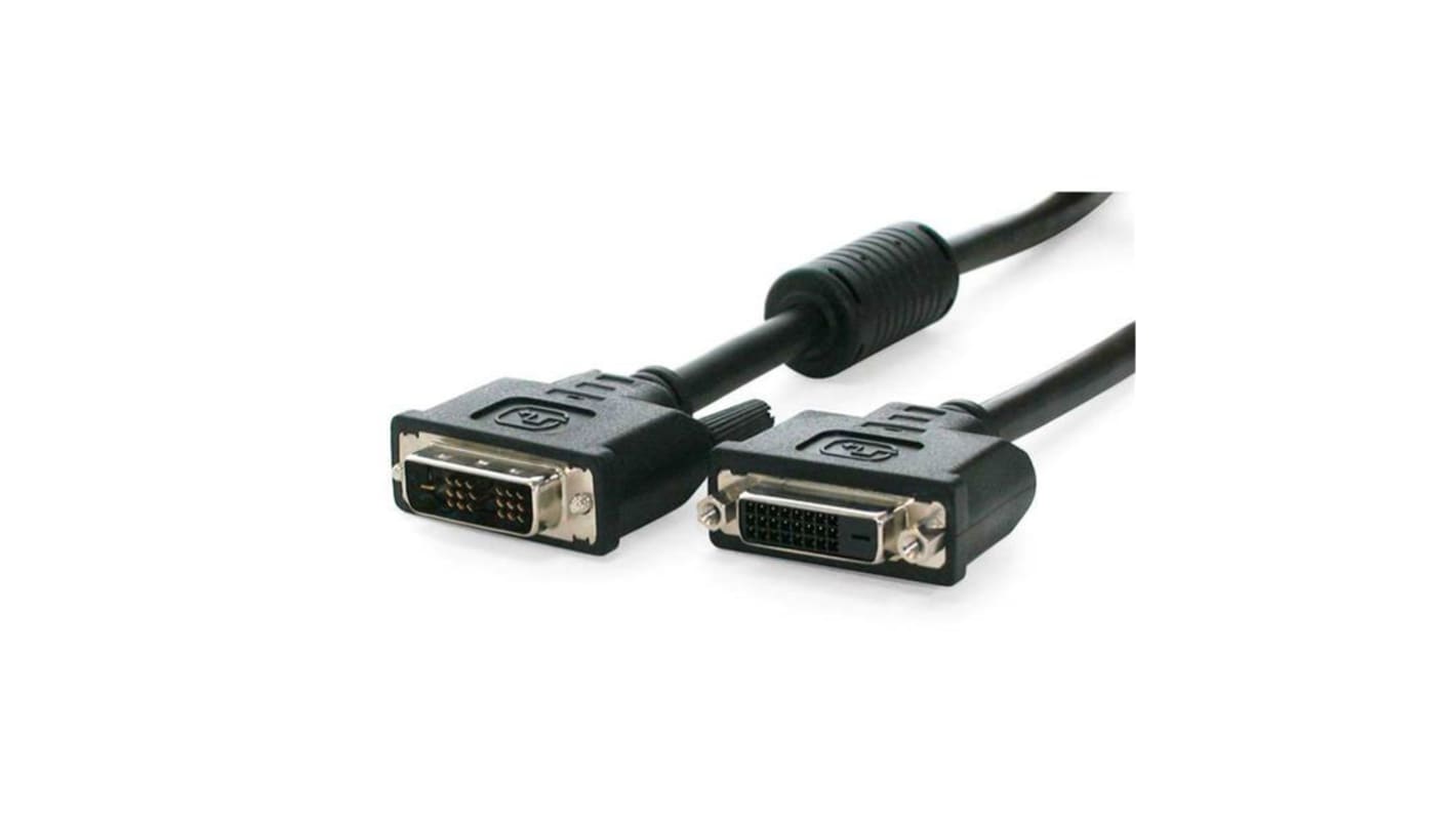 Startech DVI, ビデオケーブル 1.8m コネクタA:25 ピンメス DVI-D コネクタB:19 ピンオス DVI-D 黒 DVIDSMF6