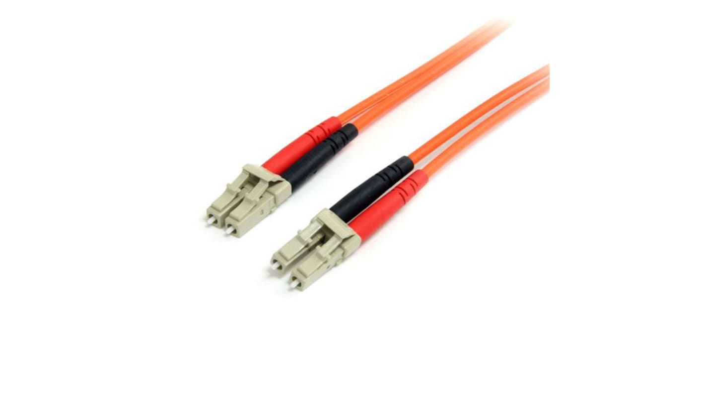 Cable de fibra óptica StarTech.com OM1, con A: LC, con B: LC, long. 1m, funda de , funda libre de halógenos y bajo