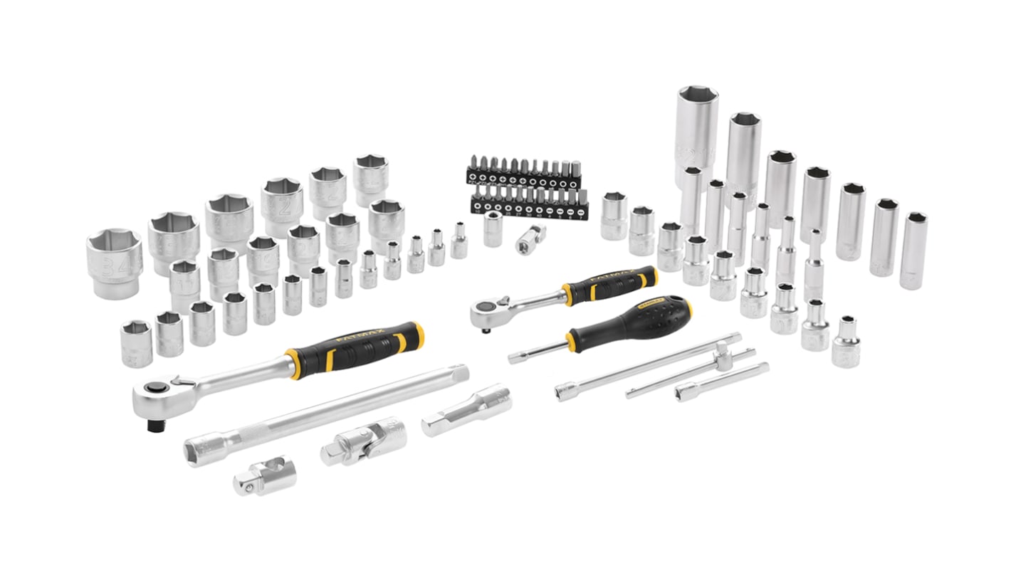 FMMT828261 Stanley 81Piece Metric 1/2 in; 1/4 in Deep Socket