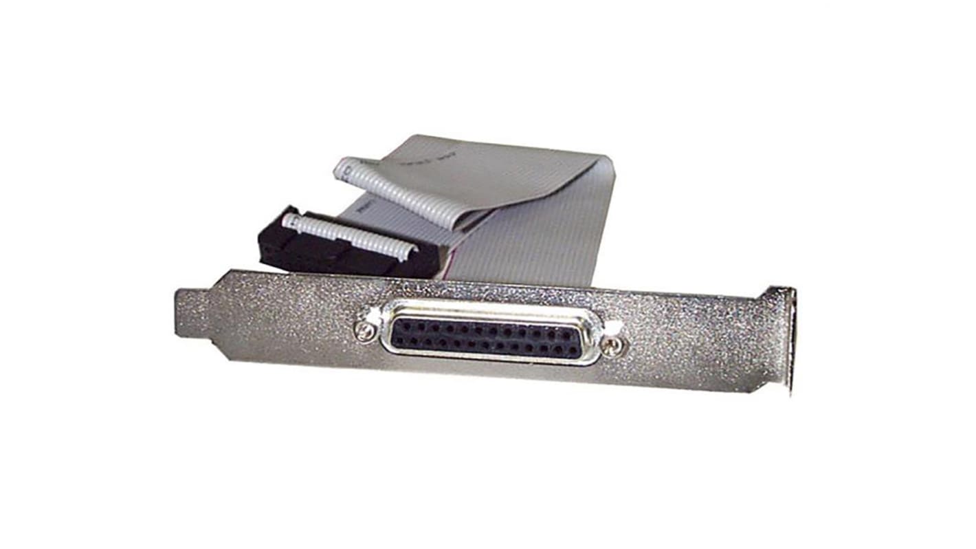 StarTech.com Serielles Kabel / 25-polig, D-Sub Buchse / 26-polig, IDC Buchse, 400mm, Grau, CE, REACH