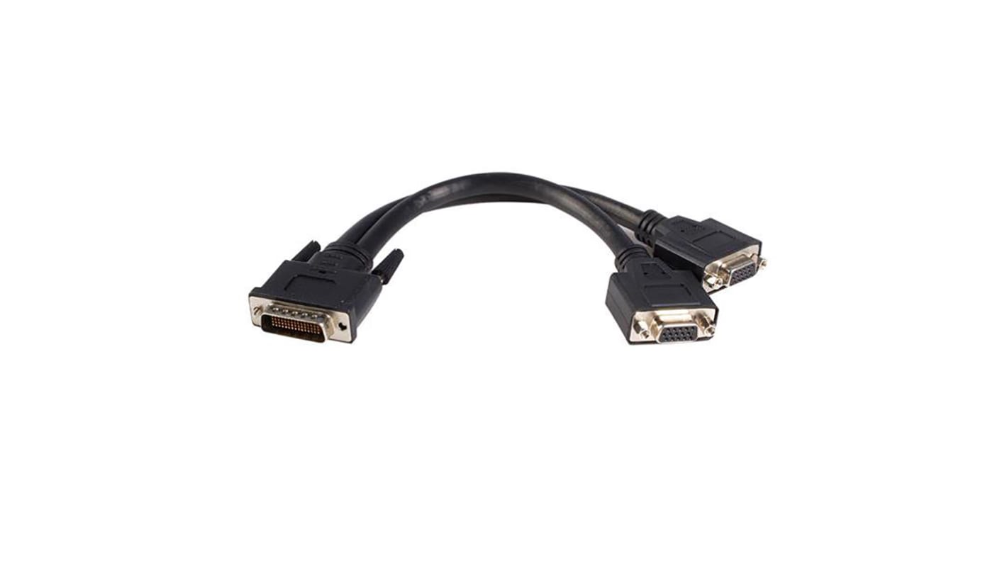 StarTech.com Male DMS-59 to Female VGA x 2 Cable, 203mm