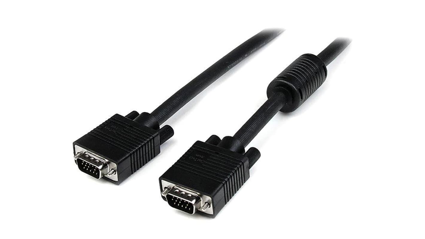 Cable VGA Startech de color Negro, con. A: VGA macho, con. B: VGA macho, long. 500mm