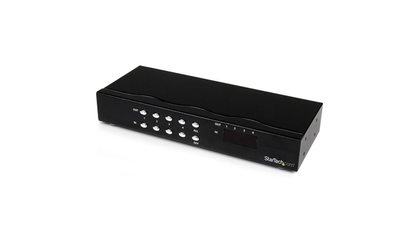 StarTech.com VGA-Schalter VGA 4-Port, 1920 x 1440 (Analog) 1 Videoeingänge 1 Videoausgänge