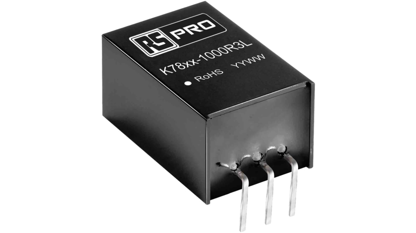 Regolatore switching RS PRO, ingresso 8 → 36V cc, uscita 5V cc, 1A