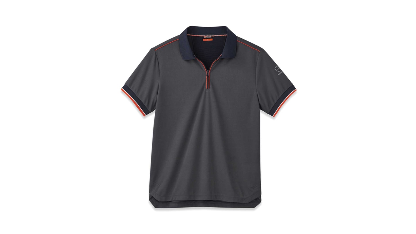 Polo manches courtes Parade OLLEY, Gris, taille XXL, en Polyester