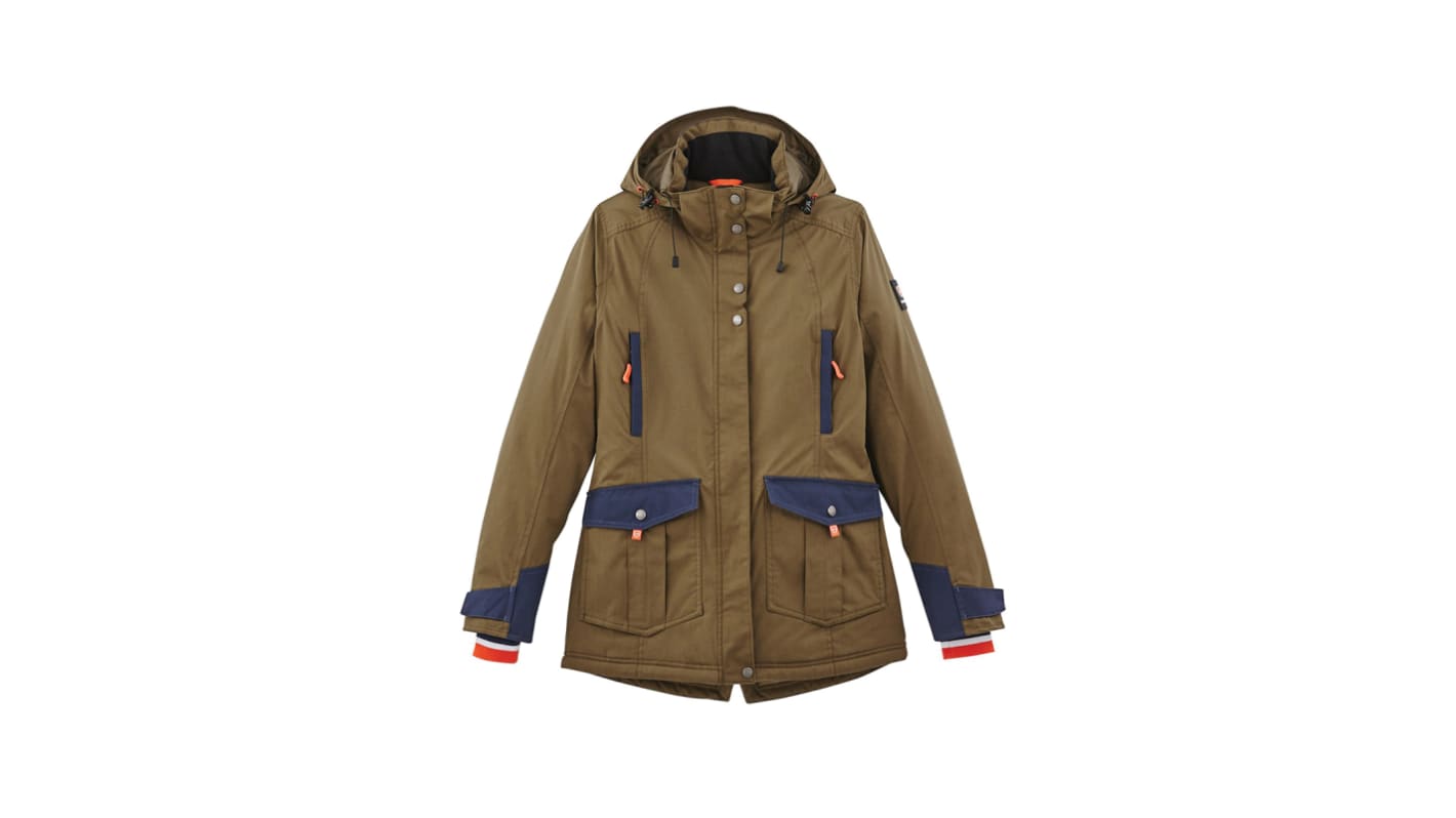 Parka, Mujer, XS, Caqui, Transpirable, impermeable OMESSA