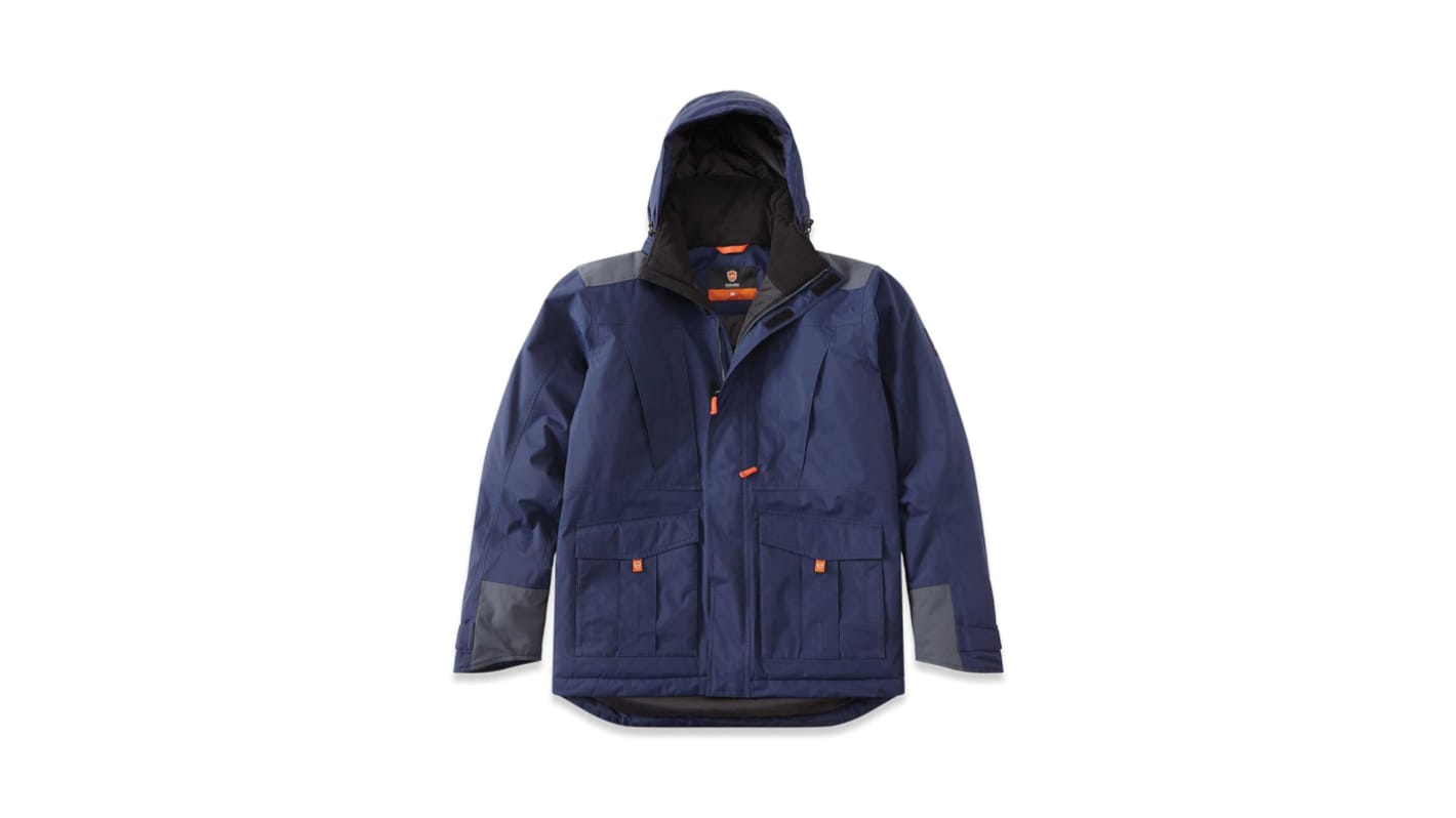 Parka, Hombre, L, Azul marino, Impermeable ORMOZ