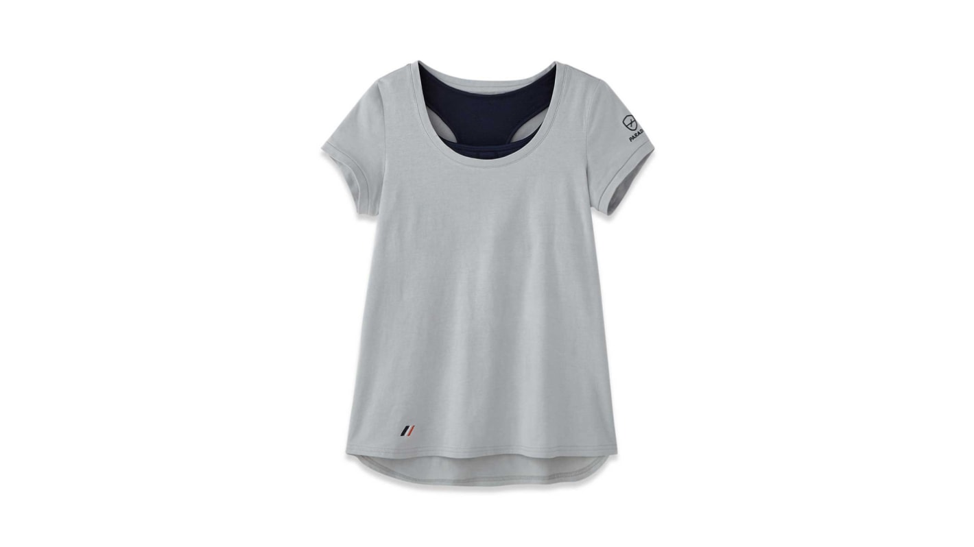 Camiseta de manga corta para mujer Parade, de Poliéster, de color Gris, talla XS