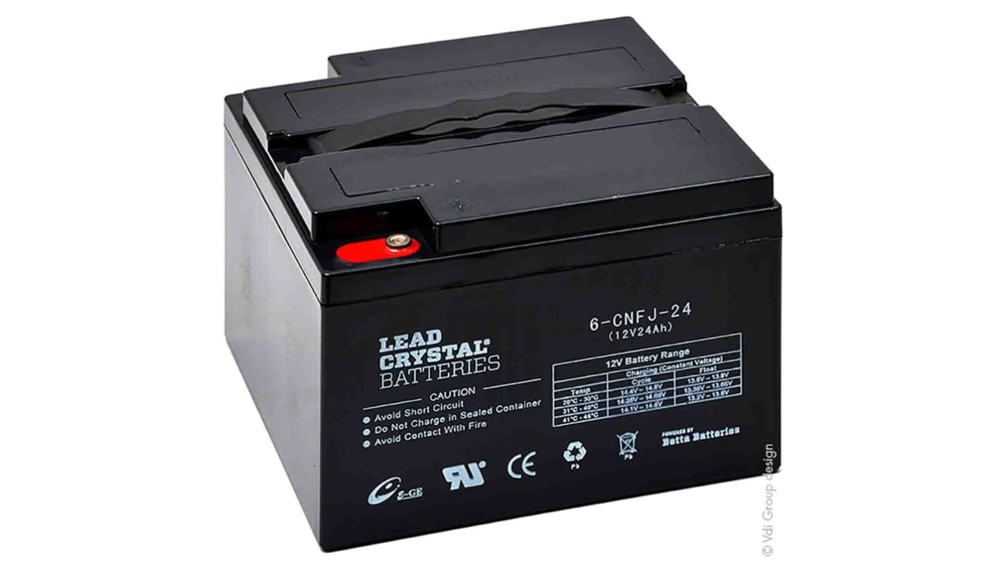 ENIX Energies 12V Standard Sealed Lead Acid Battery, 24Ah