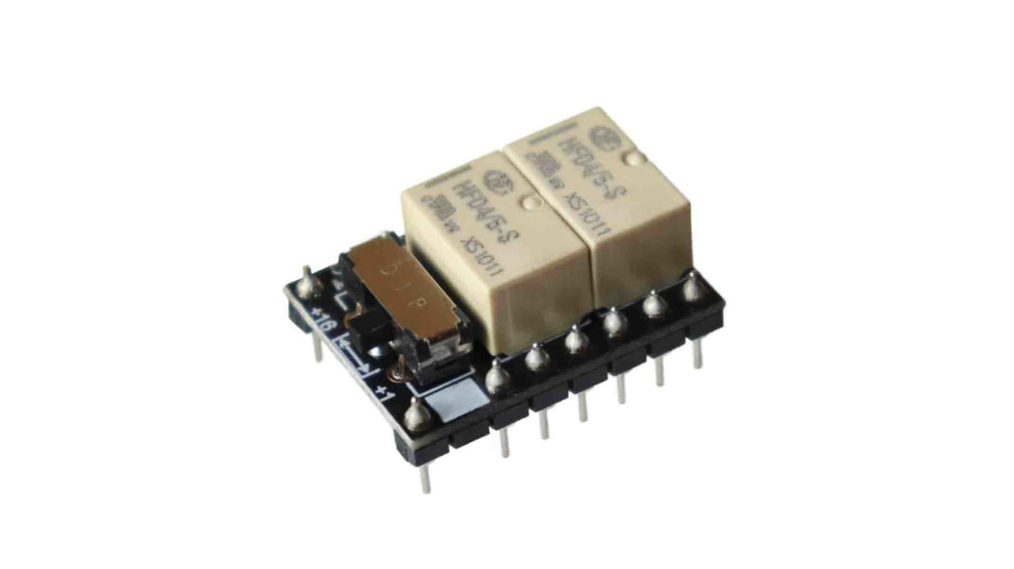 Relè di segnale RS PRO, DPDT, 2A, bobina 12V cc PCB