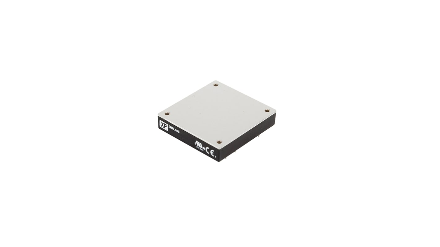 XP Power QHL300 DC-DC Converter, 12V dc/ 25A Output, 180 → 425 V dc Input, 300W, Through Hole, +100°C Max Temp