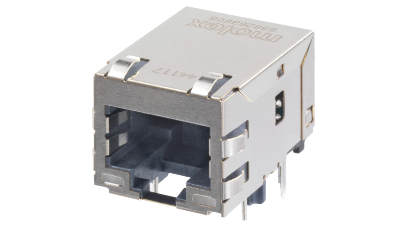 Molex 93626 Series Female RJ45 Connector, Panel Mount, Cat5e