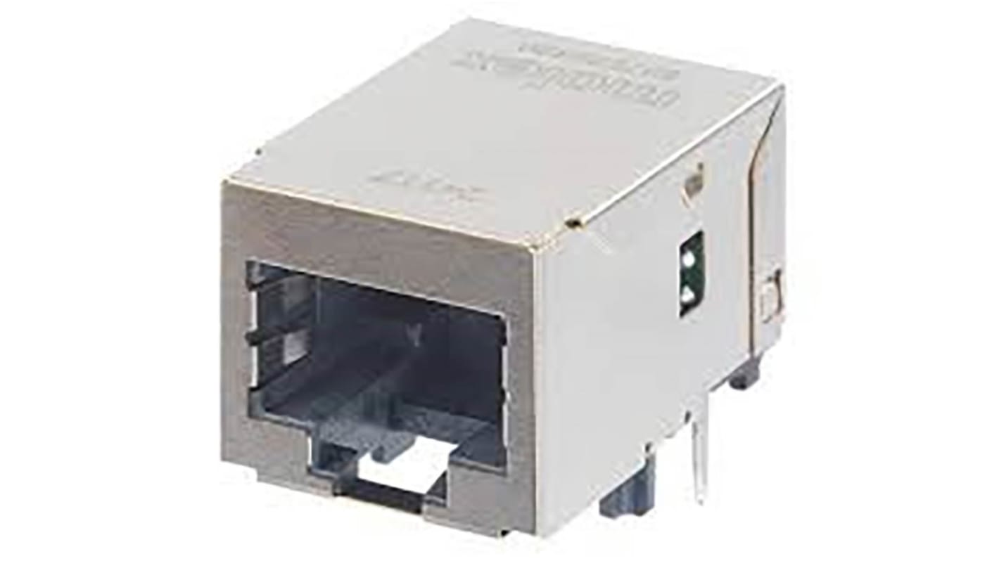 Molex 93753 Series Female RJ45 Connector, Panel Mount