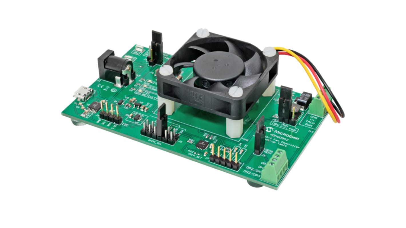 Microchip EMC2103-4 Fan Ctrl with Look-up Table Capacitive Touch Sensor Demonstration Board