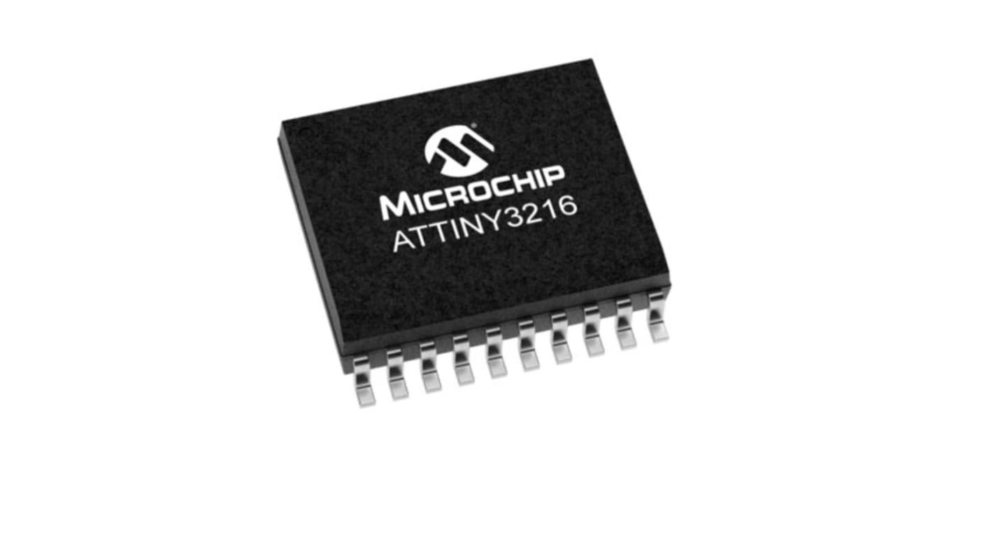 Microchip Mikrocontroller ATtiny3216 AVR 8bit SMD 32 KB SOIC 20-Pin 20MHz 2 KB RAM