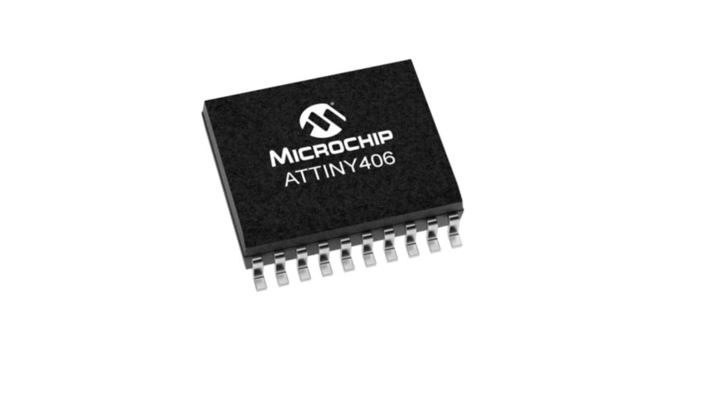 Microchip Mikrocontroller ATtiny406 AVR 8bit SMD 4 KB SOIC 20-Pin 20MHz 256 B RAM