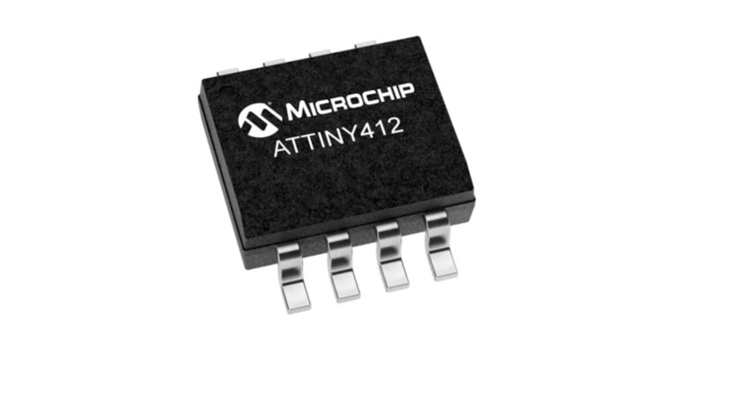 Microchip Mikrocontroller ATtiny412 AVR 8bit SMD 4 KB SOIC 8-Pin 20MHz 256 B RAM