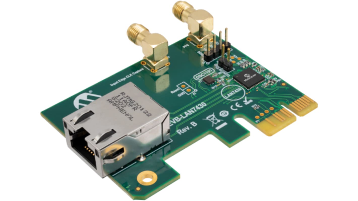 Strumento di sviluppo comunicazione e wireless Microchip LAN7430 PCIE 3.1 AT 2.5GTS TO 10/100/1000 ETHERNET