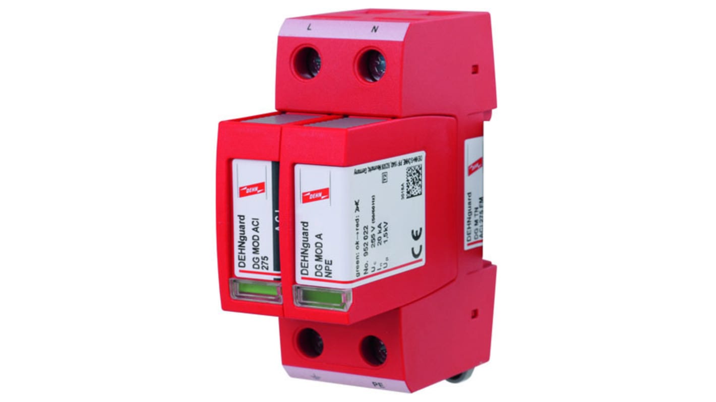 Dehn, DG M TN ACI Surge Arrester 275 V Maximum Voltage Rating Surge Arrester