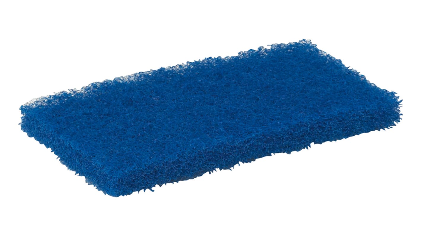 Vikan Blue Scourer 245mm x 115mm x 25mm, for Industrial Cleaning Use