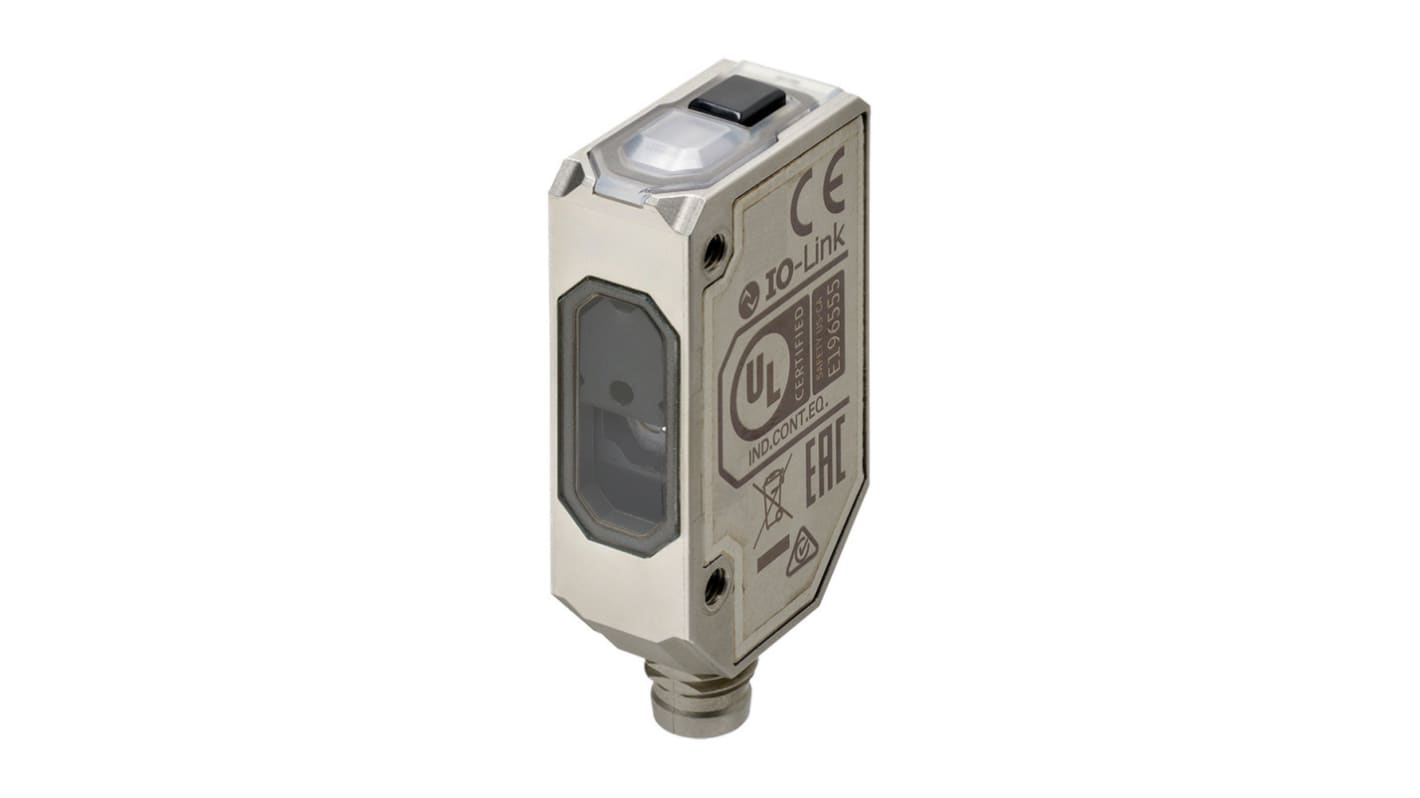 Omron E3AS-F Kompakt Optischer Sensor, Diffus, Bereich 50 mm → 1,5 m, NPN Ausgang, M8-Steckverbinder